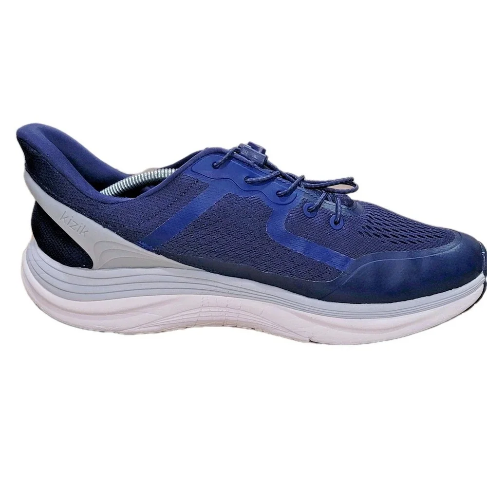 Kizik London Hands Free Slip-On Shoes Men's Size 11 2E Wide Blue Walking Sneaker